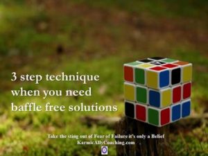3 step technique to solve baffling problems like the rubic cube