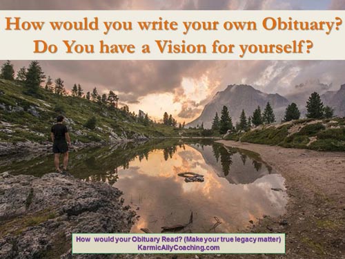 Your obituary as a vision tool