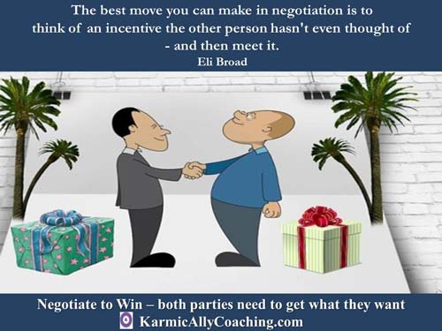 Tip for successful negotiations