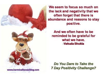 Reindeer with gratitude quote from Vatsala Shukla