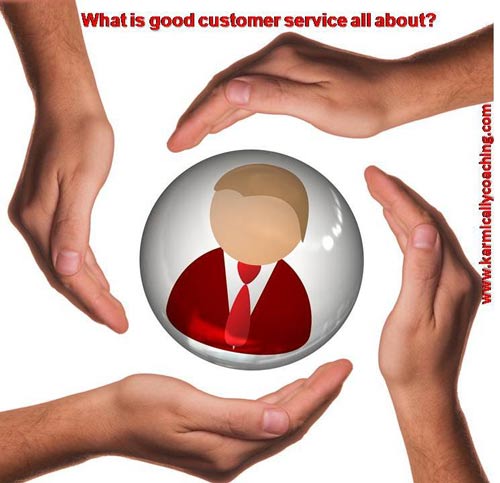 hands caring for customer