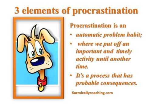 3 elements of procrastination