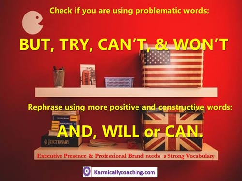 Rephrase problem words with more effective ones