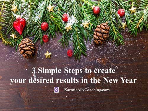 How to create your desired results in the New Year