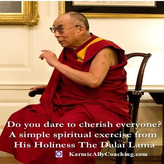 Cherishing exercise from the Dalai Lama