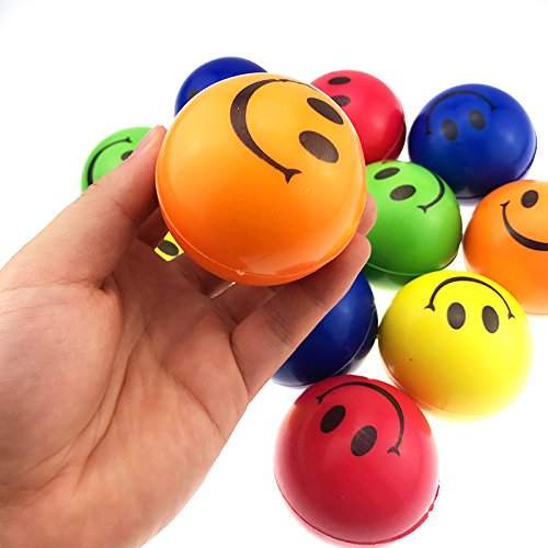 Smiley Balls for Stress Management come in different colors!