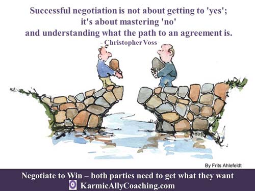 Negotiation works to build bridges