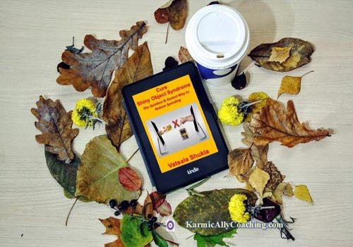 Cure Shiny Object Syndrome Kindle on a bed of autumn leaves