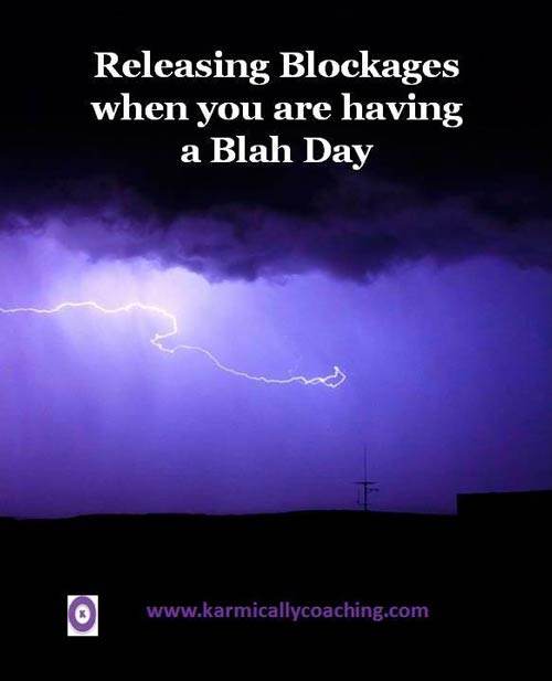 Release energy blockages when your day is like a thunder storn