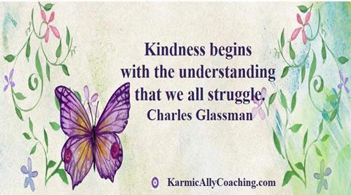 Kindness quote and a butterfly