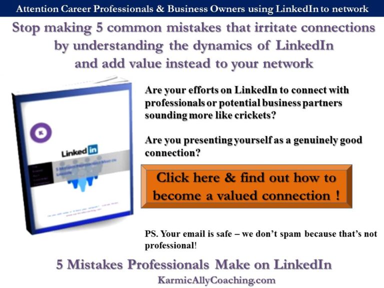 Are You the Missing Link on LinkedIn? | Karmic Ally Coaching