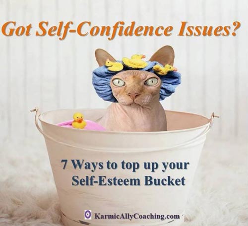 Self confidence issues lead to a leaky self-esteem bucket
