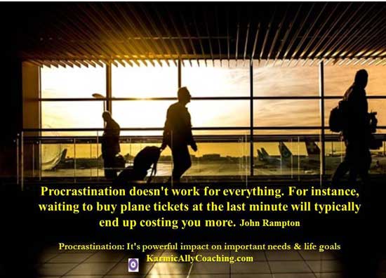 Cost of procrastination quote