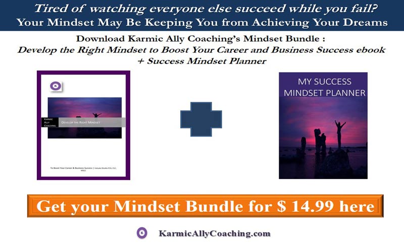 Karmic Ally Coaching’s Mindset Bundle: Develop the Right Mindset to Boost Your Career and Business Success+ Success Mindset Planner