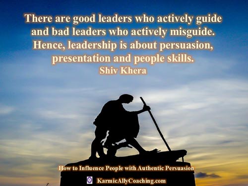 The difference between good and bad leaders Shiv Khera quote