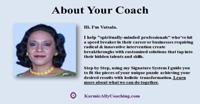 About Your Coach Karmic Ally Coaching