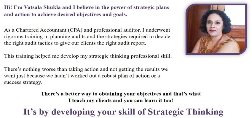 Coach Vatsala Shukla believes in the power of strategic thinking