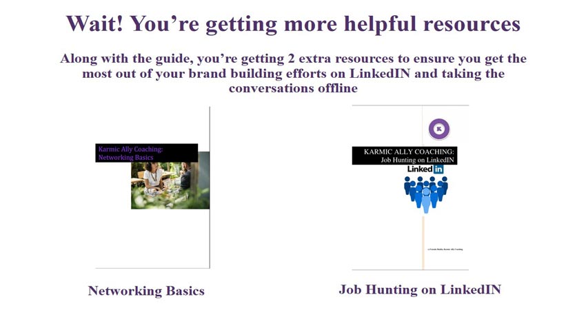 Job Hunting on LinkedIN and Networking Basics Bonuses