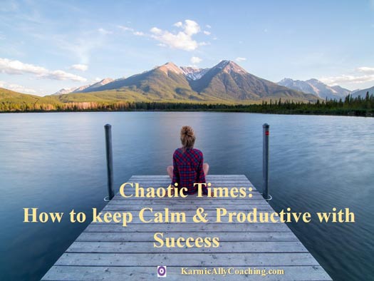 Stay calm like the tranquil lake during chaos for productivity