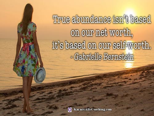 Abundance and Self-worth quote