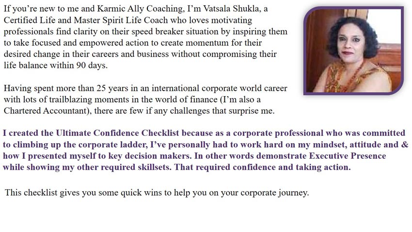 About Executive Coach Vatsala