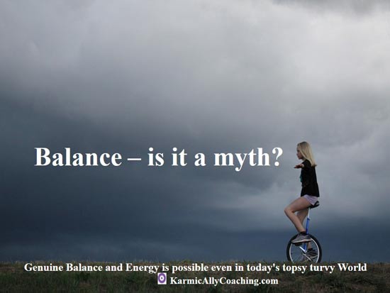 Girl on unicycle in field and question of balance being a myth