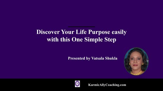 Presentation cover for discovering life purpose