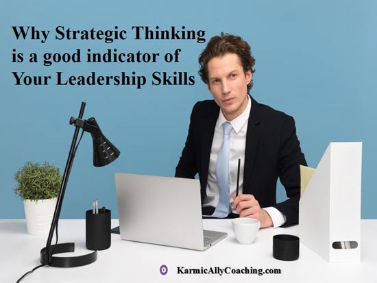 Man thinking about strategic thinking and leadership skill