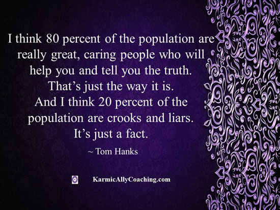 Tom Hanks quote on people and nature