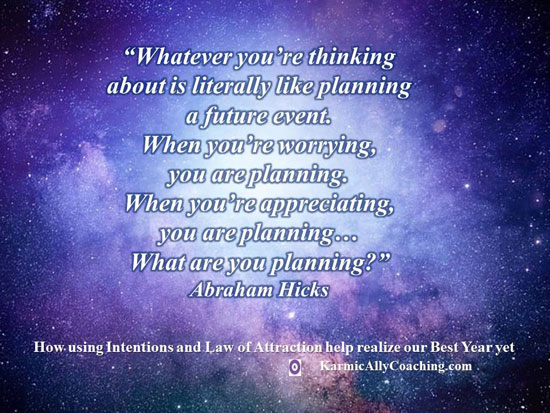 Abraham Hicks quote on thinking and planning