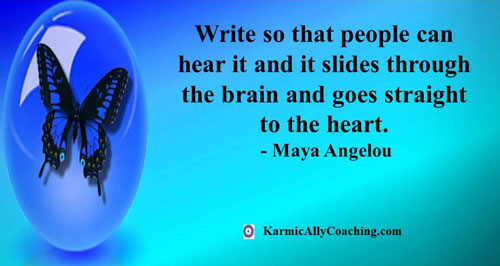 Maya Angelou quote on writing