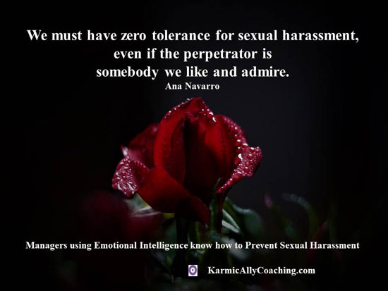 Zero tolerance for sexual harassment quote