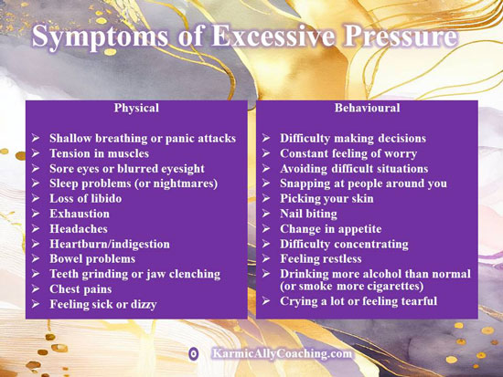 Symptoms of Excessive Stress