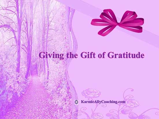 Giving the gift of Gratitude 