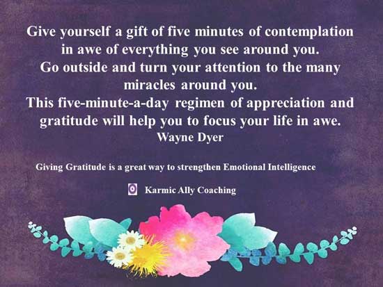 Wayne Dyer quote on gratitude