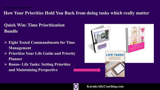 Quick Win: Karmic Ally Coaching's Time Management Bundle with Bonus