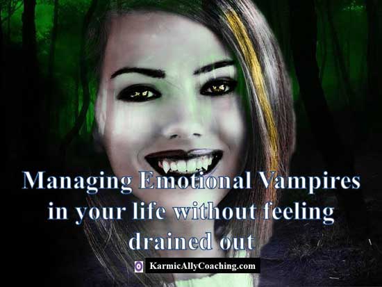 Emotional Vampire woman smiling