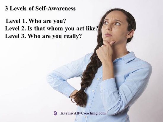 Woman looking and thinking about the 3 levels of self-awareness