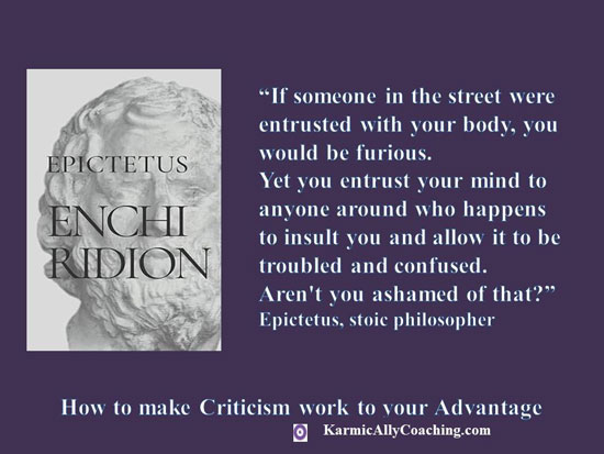 Epictetus quote on criticism