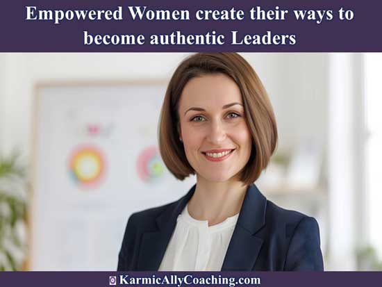 Smiling woman professional who has created her own authentic leadership style. Have you? Smiling woman professional who has created her own authentic leadership style