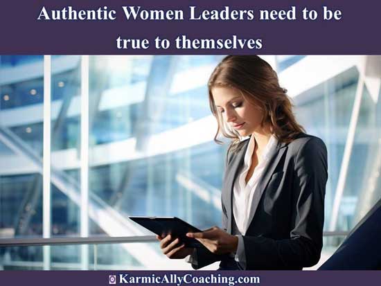Woman leader looking at iPad inside office building