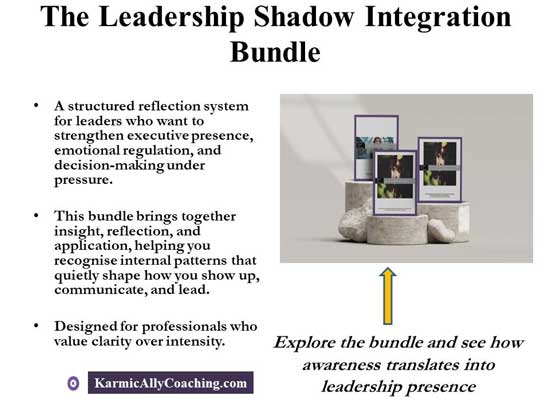 Leadership Shadow Integration Bundle mockup for awareness and executive presence