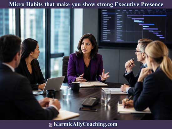 Woman professional talking to colleagues in a team meeting AI generated
